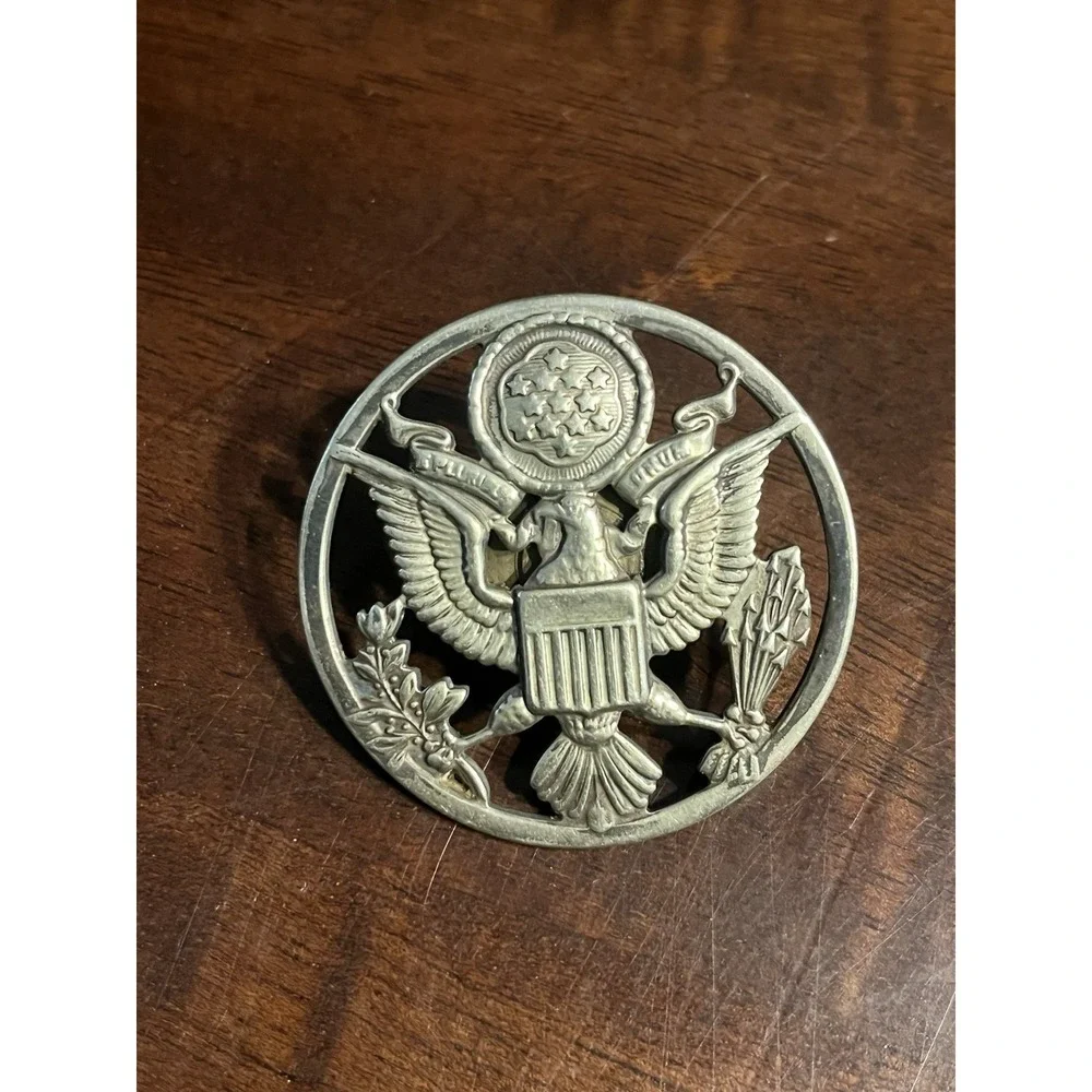 Vintage US Military & Patriotic Pin Lot - Army Insignia, VFW Post #1, 92 Olympic